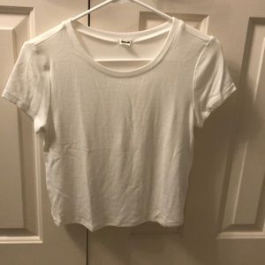 Garage White Cropped Top